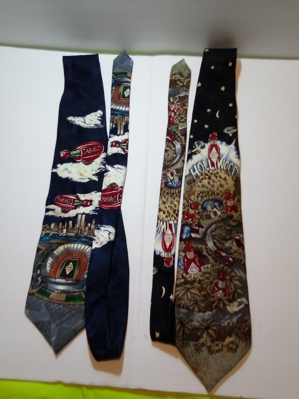 Two Tabasco Branded ties